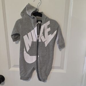 Nike Gray Kids One Piece With Hoodie